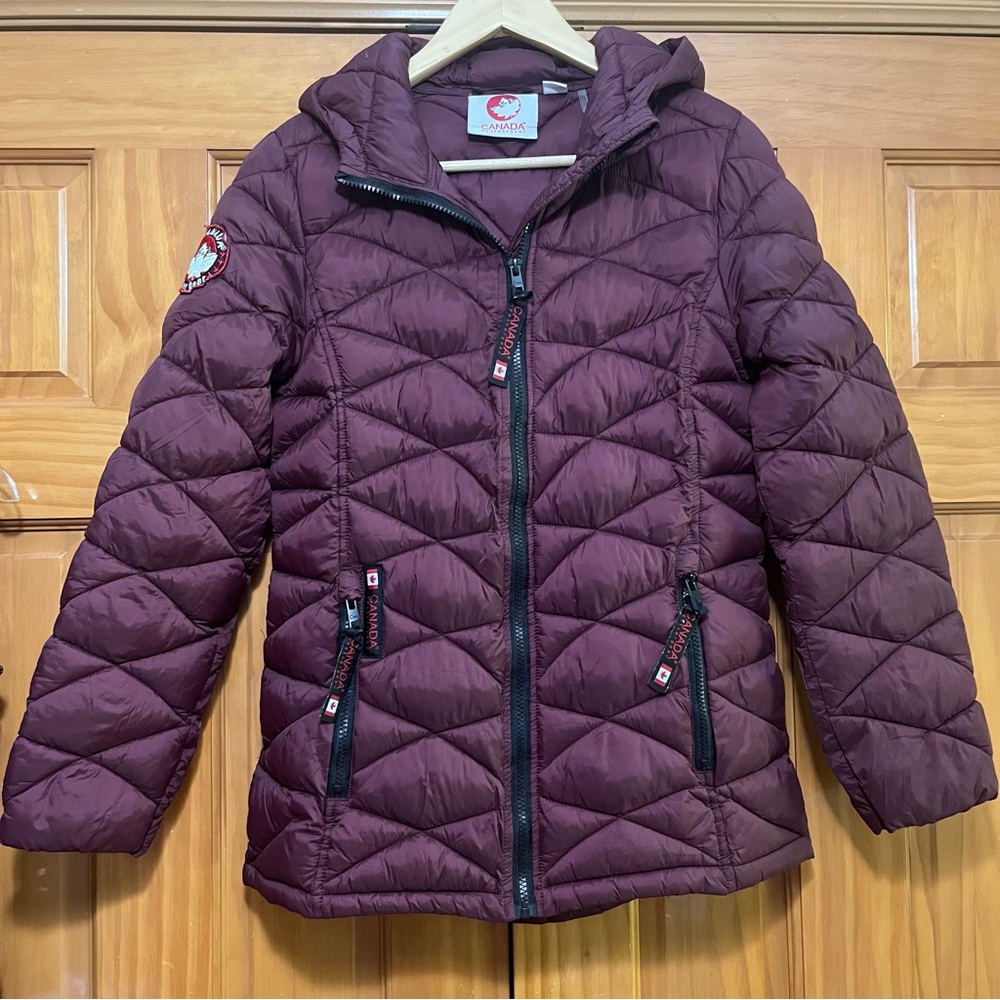 Canada Weather Gear Burgundy Jacket Size Small